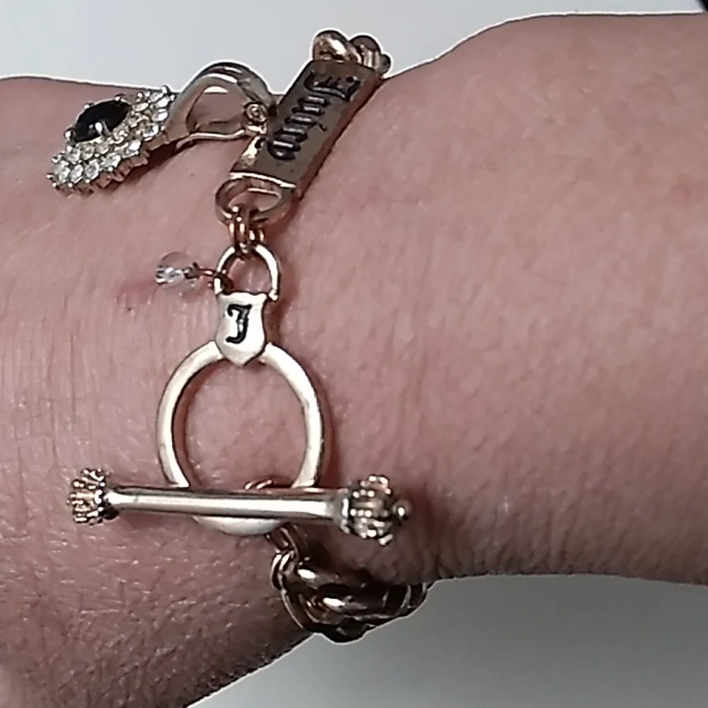 Vintage Juicy Couture Bracelet with Sapphire and Stones - Picture 2 of 7